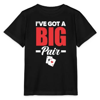 Joueur de poker Joueur de poker Cadeau de poker - T-shirt bio MINI CREATOR Stanley/Stella Enfant - noir - Devant - Mikhail (115cm)