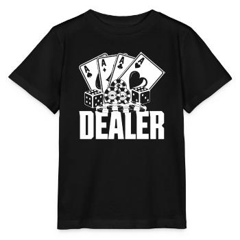 Poker Player Poker Player Poker Gift - Stanley/Stella MINI CREATOR Kids’ T-Shirt - black - Front - Mikhail (115cm)