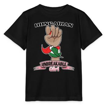 Hungarian Girl Unbreakable I Hungarian Heritage - Stanley/Stella MINI CREATOR Kids’ T-Shirt - black - Front - Mikhail (115cm)