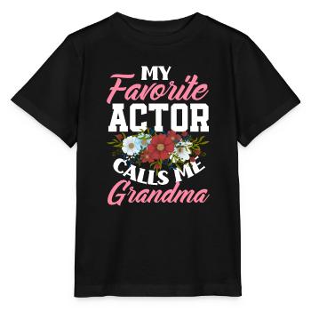 Drôle d’acteur Actrice Cadeau - T-shirt bio MINI CREATOR Stanley/Stella Enfant - noir - Devant - Mikhail (115cm)