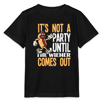 Hot Dog Hot Dogs Liebhaber Geschenk - Stanley/Stella Kinder T-Shirt MINI CREATOR  - Schwarz - Vorne - Mikhail (115cm)