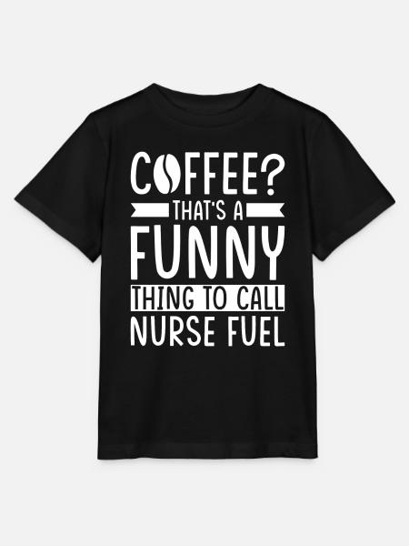 Krankenschwester Kaffee Spruch - Stanley/Stella Kinder T-Shirt MINI CREATOR - Schwarz