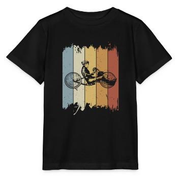 Vintage Handbike Tricycle Bicycle Tricycle Handbike - Stanley/Stella MINI CREATOR Kids’ T-Shirt - black - Front - Mikhail (115cm)