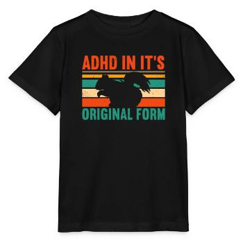 ADHD In Its Adhd Awareness Squirrel - Stanley/Stella MINI CREATOR Kids’ T-Shirt - black - Front - Mikhail (115cm)