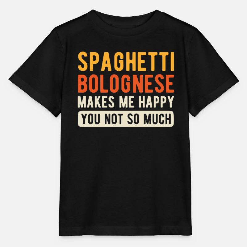 Spaghetti Bolognese - Stanley/Stella Kinder T-Shirt MINI CREATOR  - Schwarz