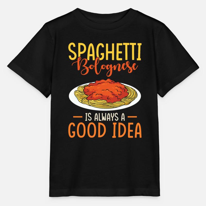 Spaghetti Bolognese - Stanley/Stella Kinder T-Shirt MINI CREATOR  - Schwarz