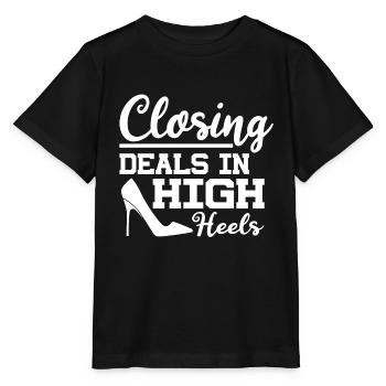 Abschluss Von Geschäften In High Heels - Stanley/Stella Kinder T-Shirt MINI CREATOR  - Schwarz - Vorne - Mikhail (115cm)