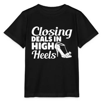 Abschluss Von Geschäften In High Heels - Stanley/Stella Kinder T-Shirt MINI CREATOR  - Schwarz - Vorne - Mikhail (115cm)