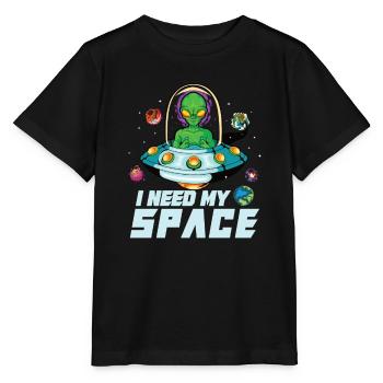 Alien Extraterrestrial Area 51 Ufo Space Geek - Stanley/Stella MINI CREATOR Kids’ T-Shirt - black - Front - Mikhail (115cm)