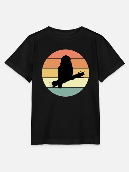 Tolle Kookaburra Silhouette - Stanley/Stella Kinder T-Shirt MINI CREATOR - Schwarz