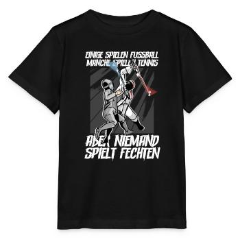 Fechten - Stanley/Stella Kinder T-Shirt MINI CREATOR  - Schwarz - Vorne - Mikhail (115cm)