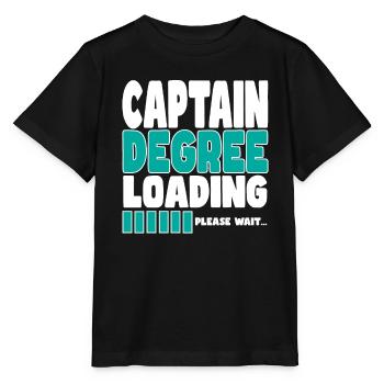 Le capitaine invite à la formation - T-shirt bio MINI CREATOR Stanley/Stella Enfant - noir - Devant - Mikhail (115cm)