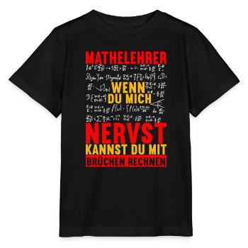 Mathe Mathelehrer - Stanley/Stella Kinder T-Shirt MINI CREATOR  - Schwarz - Vorne - Mikhail (115cm)