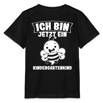 Kindergartenkind Biene Kindergarten Start Geschenk - Stanley/Stella Kinder T-Shirt MINI CREATOR  - Schwarz - Vorne - Mikhail (115cm)