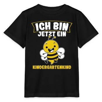 Kindergartenkind Biene Kindergarten Start Geschenk - Stanley/Stella Kinder T-Shirt MINI CREATOR  - Schwarz - Vorne - Mikhail (115cm)