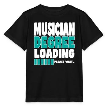 Un musicien invite à la formation - T-shirt bio MINI CREATOR Stanley/Stella Enfant - noir - Devant - Mikhail (115cm)