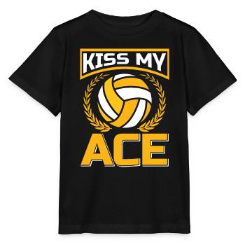 Volleyball Beach Outfit for Player Coach Fans - Stanley/Stella MINI CREATOR Kids’ T-Shirt - black - Front - Mikhail (115cm)