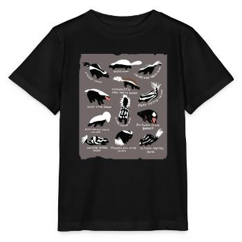 Skunk - Stanley/Stella MINI CREATOR Kids’ T-Shirt - black - Front - Mikhail (115cm)