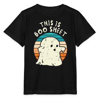 This is Boo Sheet - Stanley/Stella MINI CREATOR Kids’ T-Shirt - black - Front - Mikhail (115cm)