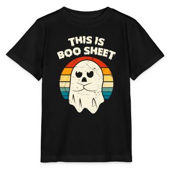 This is Boo Sheet - Stanley/Stella MINI CREATOR Kids’ T-Shirt - black - Front - Mikhail (115cm)