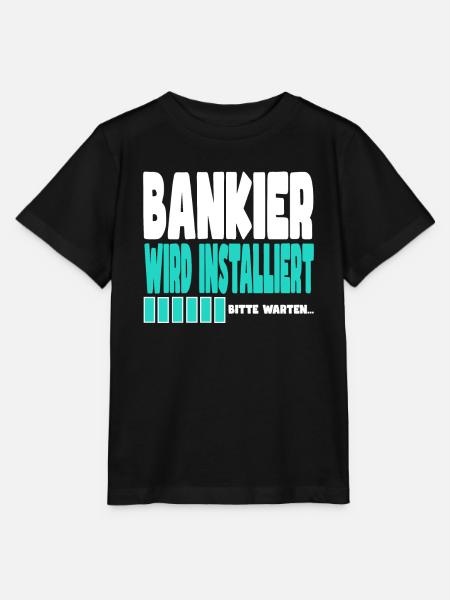 Bankier wird installiert - Stanley/Stella Kinder T-Shirt MINI CREATOR - Schwarz