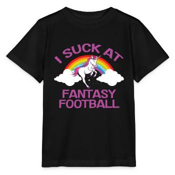 I Suck On The Fantasy Football Loser - Stanley/Stella MINI CREATOR Kids’ T-Shirt - black - Front - Mikhail (115cm)