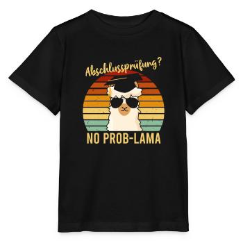 Abschlussprüfung No Problama Schulabschluss - Stanley/Stella Kinder T-Shirt MINI CREATOR  - Schwarz - Vorne - Mikhail (115cm)