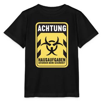 Hausaufgaben Schüler - Stanley/Stella Kinder T-Shirt MINI CREATOR  - Schwarz - Vorne - Mikhail (115cm)