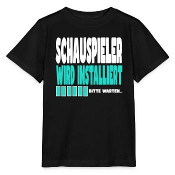 Schauspieler wird installiert - Stanley/Stella Kinder T-Shirt MINI CREATOR  - Schwarz - Vorne - Mikhail (115cm)