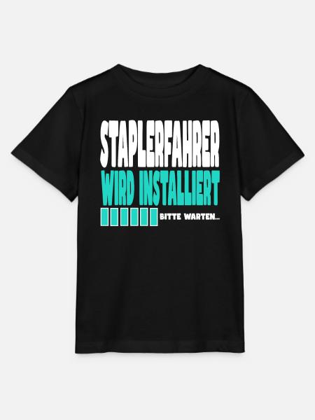 Staplerfahrer wird installiert - Stanley/Stella Kinder T-Shirt MINI CREATOR - Schwarz