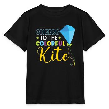 Kite Flying Kite Fan For Fite Flying Lovers - Stanley/Stella MINI CREATOR Kids’ T-Shirt - black - Front - Mikhail (115cm)