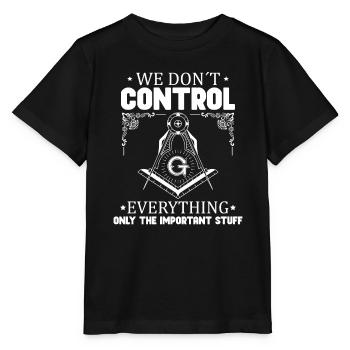Conspiracy theories Conspiracy theorists - Stanley/Stella MINI CREATOR Kids’ T-Shirt - black - Front - Mikhail (115cm)