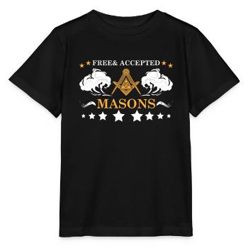 Conspiracy theories Conspiracy theorists - Stanley/Stella MINI CREATOR Kids’ T-Shirt - black - Front - Mikhail (115cm)