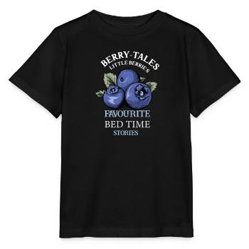 Myrtille Myrtille Arbuste Forêt Forêt Fruit - T-shirt bio MINI CREATOR Stanley/Stella Enfant - noir - Devant - Mikhail (115cm)