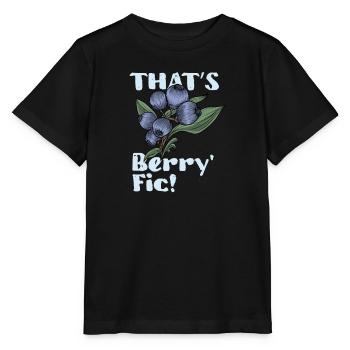 Myrtille Myrtille Arbuste Forêt Forêt Fruit - T-shirt bio MINI CREATOR Stanley/Stella Enfant - noir - Devant - Mikhail (115cm)