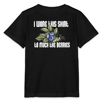 Myrtille Myrtille Arbuste Forêt Forêt Fruit - T-shirt bio MINI CREATOR Stanley/Stella Enfant - noir - Devant - Mikhail (115cm)