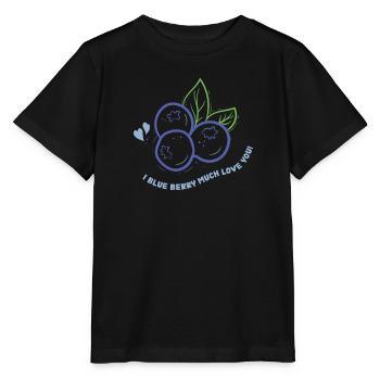 Myrtille Myrtille Arbuste Forêt Forêt Fruit - T-shirt bio MINI CREATOR Stanley/Stella Enfant - noir - Devant - Mikhail (115cm)