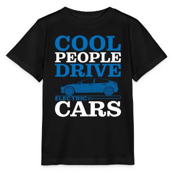 Cool People Drive Electric Cars - Stanley/Stella MINI CREATOR Kids’ T-Shirt - black - Front - Mikhail (115cm)