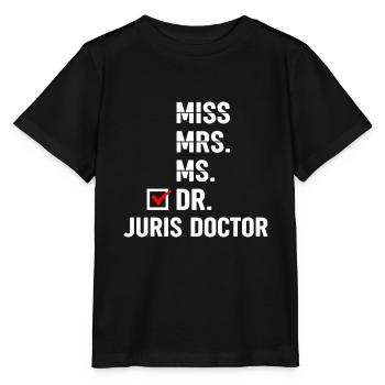 Jura Student - Stanley/Stella Kinder T-Shirt MINI CREATOR  - Schwarz - Vorne - Mikhail (115cm)