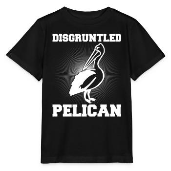 Pelikan Pelikane Vögel Wasservogel - Stanley/Stella Kinder T-Shirt MINI CREATOR  - Schwarz - Vorne - Mikhail (115cm)