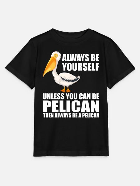 Pelikan Pelikane Vögel Wasservogel - Stanley/Stella Kinder T-Shirt MINI CREATOR - Schwarz