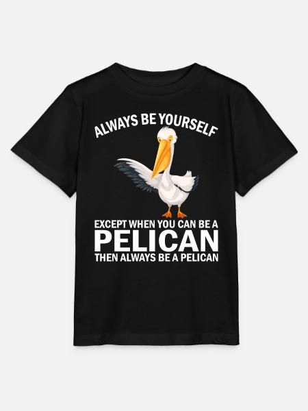 Pelikan Pelikane Vögel Wasservogel - Stanley/Stella Kinder T-Shirt MINI CREATOR - Schwarz