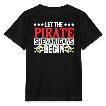 Pirate Kids Skull Party Pirates - Stanley/Stella MINI CREATOR Kids’ T-Shirt - black - Front - Mikhail (115cm)