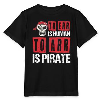 Pirate Kids Skull Party Pirates - Stanley/Stella MINI CREATOR Kids’ T-Shirt - black - Front - Mikhail (115cm)