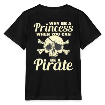Pirate Kids Skull Party Pirates - Stanley/Stella MINI CREATOR Kids’ T-Shirt - black - Front - Mikhail (115cm)