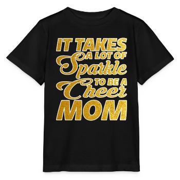Il faut beaucoup d’éclat pour être une maman de joie - T-shirt bio MINI CREATOR Stanley/Stella Enfant - noir - Devant - Mikhail (115cm)