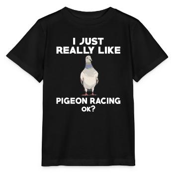 Lovers of pigeon sports - Stanley/Stella MINI CREATOR Kids’ T-Shirt - black - Front - Mikhail (115cm)