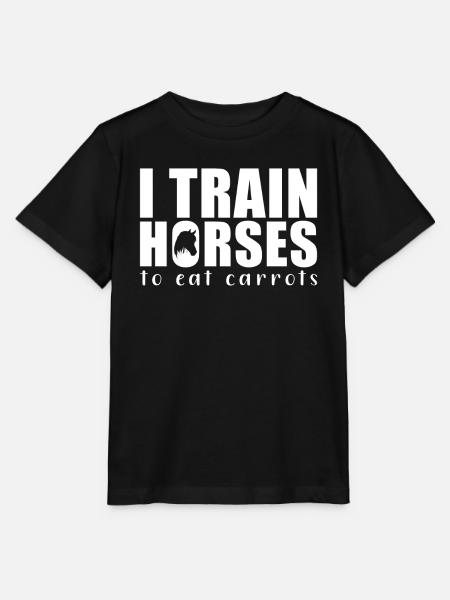 Pferde Training Pferdetrainer - Stanley/Stella Kinder T-Shirt MINI CREATOR  - Schwarz