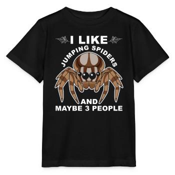 Dicton Jumping Spider - T-shirt bio MINI CREATOR Stanley/Stella Enfant - noir - Devant - Mikhail (115cm)