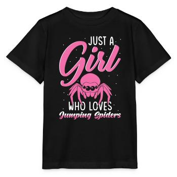 Dicton Jumping Spider - T-shirt bio MINI CREATOR Stanley/Stella Enfant - noir - Devant - Mikhail (115cm)